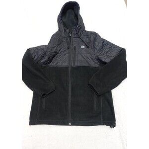 The Hundreds Jacket Men's Small Fleece/Puffer Sweater Hoodie Black